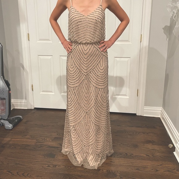 Art Deco Beaded Blouson Gown 